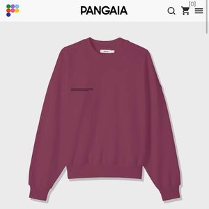 The Pangaia oversize sweater in Cherry XS